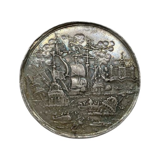Denmark Battle of Kronborg Silver Medal 1658 by Jeremias Hercules Rare - Image 4