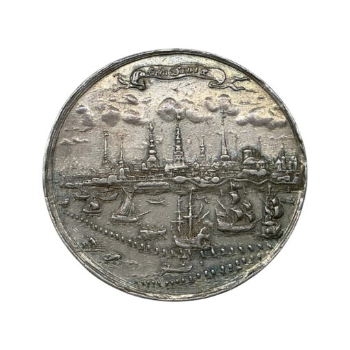 Denmark Battle of Kronborg Silver Medal 1658 by Jeremias Hercules Rare - Image 2
