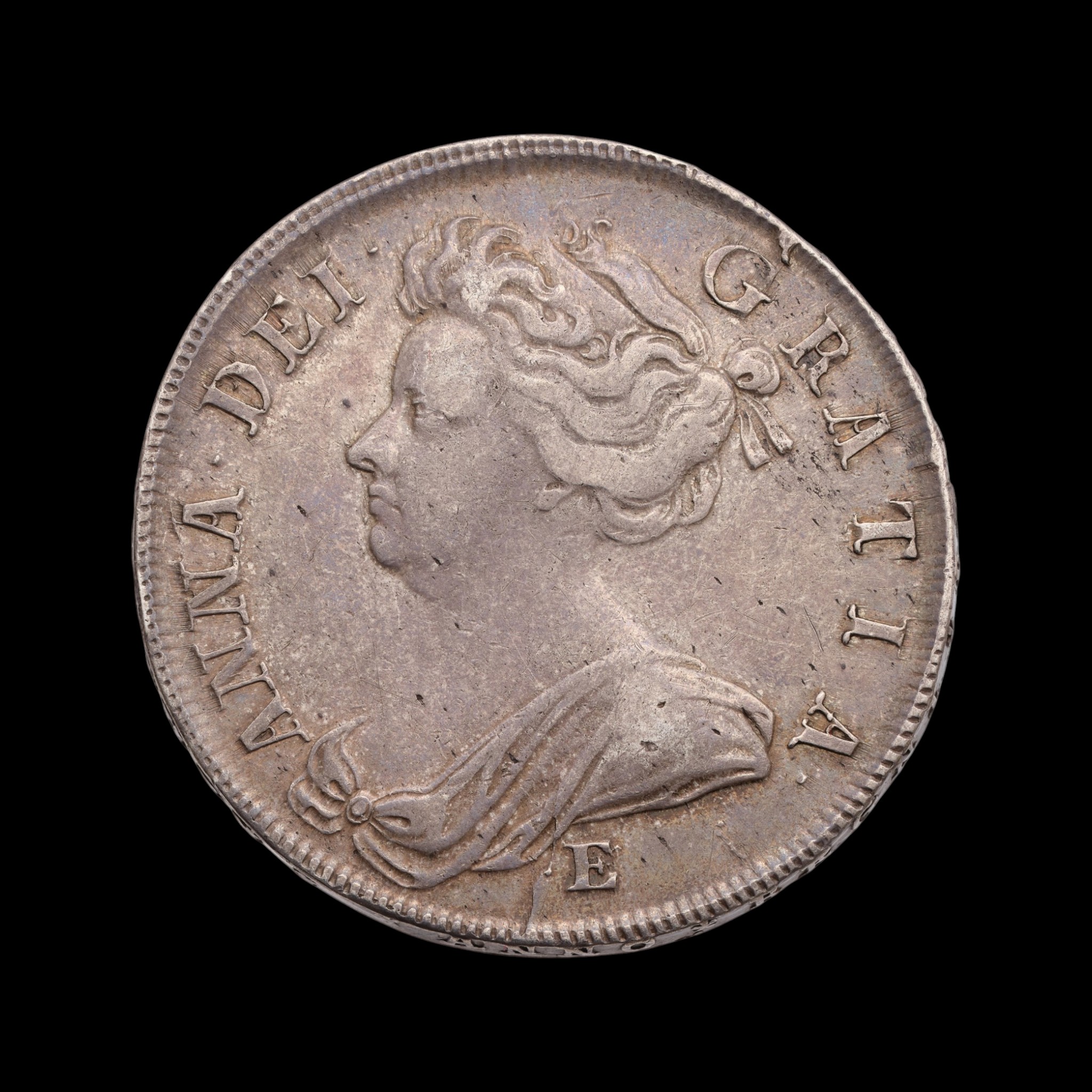 Anne Halfcrown 1707E SEXTO Post-Union Edinburgh Mint