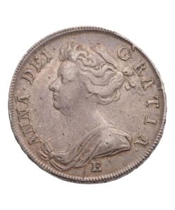 Anne Halfcrown 1707E SEXTO Post-Union Edinburgh Mint - Image 2
