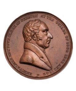 Richard Palmer Preston Guild 40th Anniversary 1842 Bronze Medal - Image 2