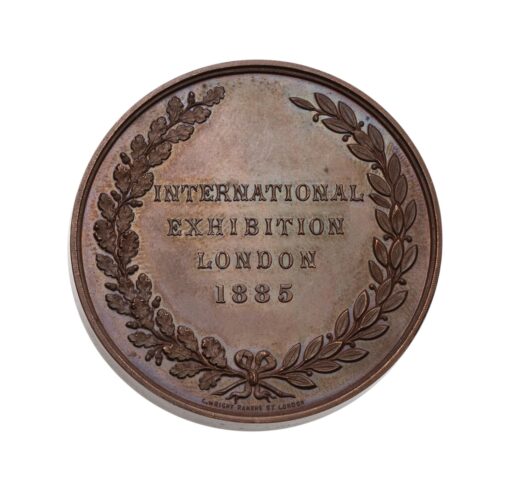 Alexandra Palace Industrial Exhibition Bronze Medal 1885 - Image 4