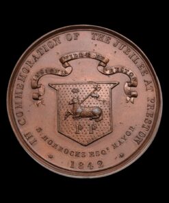 Richard Palmer Preston Guild 40th Anniversary 1842 Bronze Medal - Image 3
