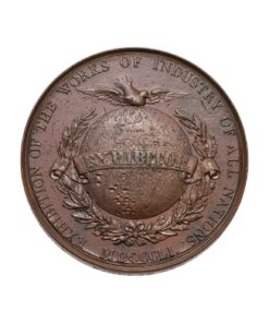 Great Exhibition, Exhibitor's medal 1851 by W.Wyon, - Image 4