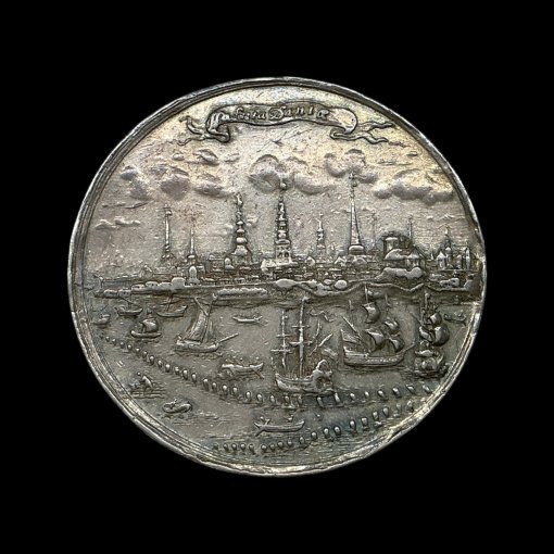 Denmark Battle of Kronborg Silver Medal 1658 by Jeremias Hercules Rare