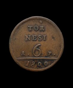 Italian States Kingdom of Naples Ferdinando IV 6 Tornesi 1800 - Image 3