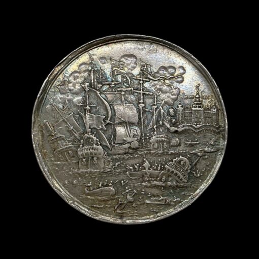 Denmark Battle of Kronborg Silver Medal 1658 by Jeremias Hercules Rare - Image 3