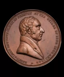 Richard Palmer Preston Guild 40th Anniversary 1842 Bronze Medal