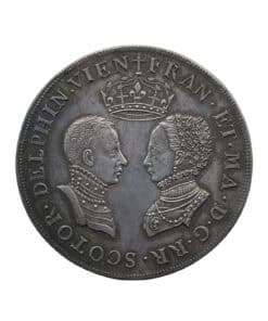 Scotland Silver Medal Wedding of Mary, Queen of Scots, to the Dauphin Francis 1558 Die by J.B. Salmson (early 19th-century restrike) Paris – Original Box – Possibly Finest Available