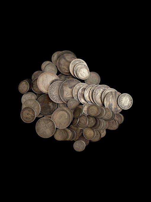 500g+Bag of Pre 1920 Silver .925 Coins - Mainly Victoria and Edward VII Crowns to Threepence - Good Selection - Image 3