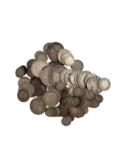 500g+Bag of Pre 1920 Silver .925 Coins - Mainly Victoria and Edward VII Crowns to Threepence - Good Selection - Image 4