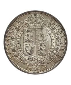 Victoria Jubilee Head Halfcrown 1887 Lustre