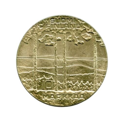 Finland 10 Markkaa Urho Kaleva Kekkonen 1975 Helsinki Silver