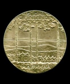 Finland 10 Markkaa Urho Kaleva Kekkonen 1975 Helsinki Silver