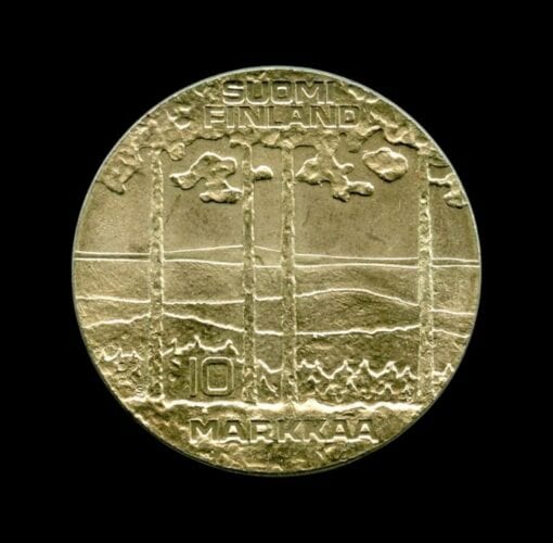 Finland 10 Markkaa Urho Kaleva Kekkonen 1975 Helsinki Silver