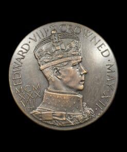 Edward VIII Proposed Coronation Bronze Medal by Gaunt 1937