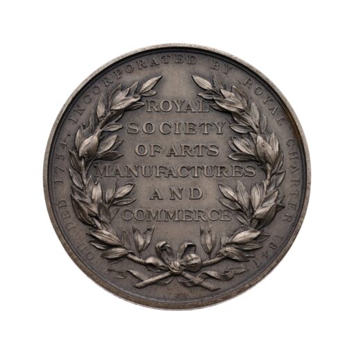 Prince Albert Royal Society of Arts, Manufactures and Commerce Silver Medal, by W. Wyon