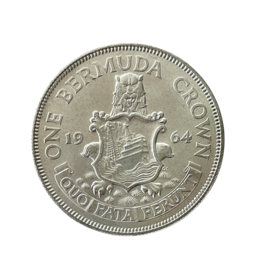 Bermuda Elizabeth II Silver Crown 1964 - Image 2