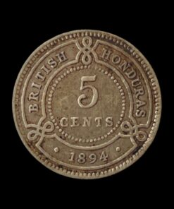 British Honduras Victoria Silver 5 Cents 1894 - Image 3