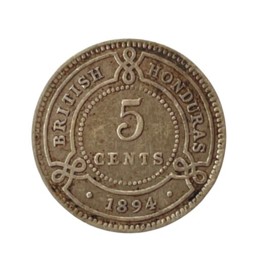 British Honduras Victoria Silver 5 Cents 1894 - Image 4