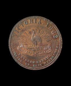 Australia Stokes Copper Penny Token 1862 Melbourne R516 (Var) Scarce
