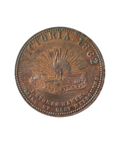 Australia Stokes Copper Penny Token 1862 Melbourne R516 (Var) Scarce - Image 2