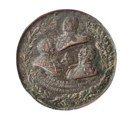 Uniface Medal from 1864 Celebrating the Liberation of Schleswig-Holstein during the Second Schleswig War