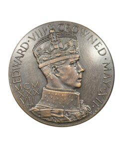 Alternative view of Edward VIII Proposed Coronation Bronze Medal by Gaunt 1937