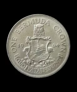 Bermuda Elizabeth II Silver Crown 1964