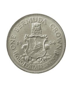 Bermuda Elizabeth II Silver Crown 1964