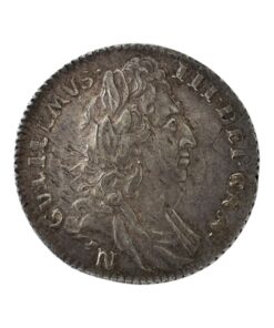 Alternative view of William III Sixpence 1696 Norwich