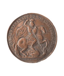 Charles XI of Sweden Uniface Medal – Investiture as a Knight of the Most Noble Order of the Garter