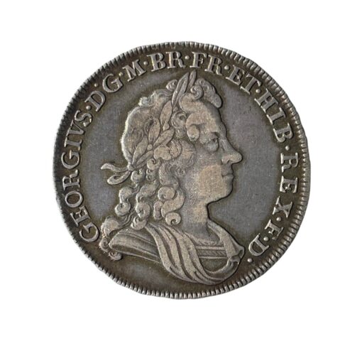 George I Halfcrown 1717 TIRTIO, Roses and Plumes - Image 4