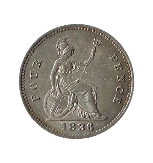 William IIII Silver Groat or Fourpence 1836 - Image 2