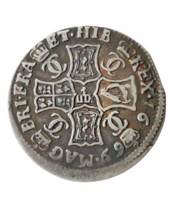 Scotland Charles II 1st Coinage, Type II 1 Merk 1669 -  Reverse overstruck on an brockage - Image 6
