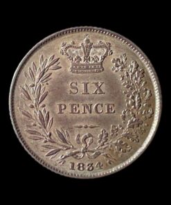 William IV Sixpence 1834 - Rare in this Grade